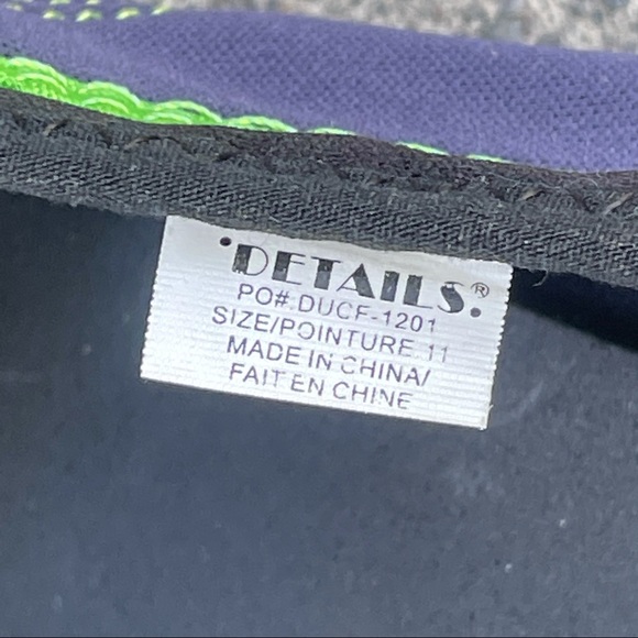 Navy Blue & Green Velcro Rubber Water Shoes | 11 - Picture 8 of 9